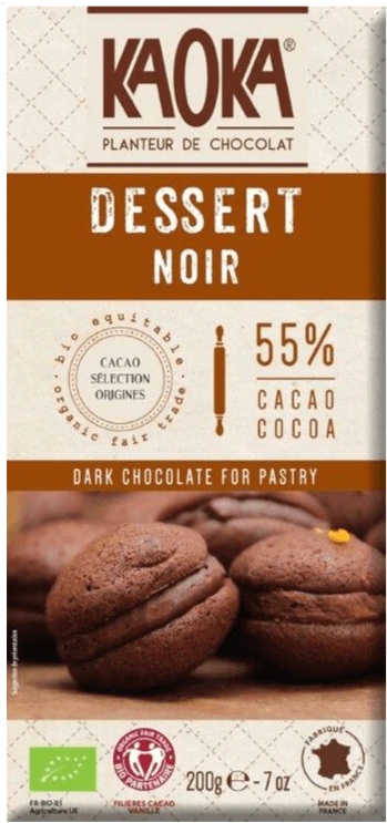 Chocolat Noir Dessert Pâtissier 58% BIO